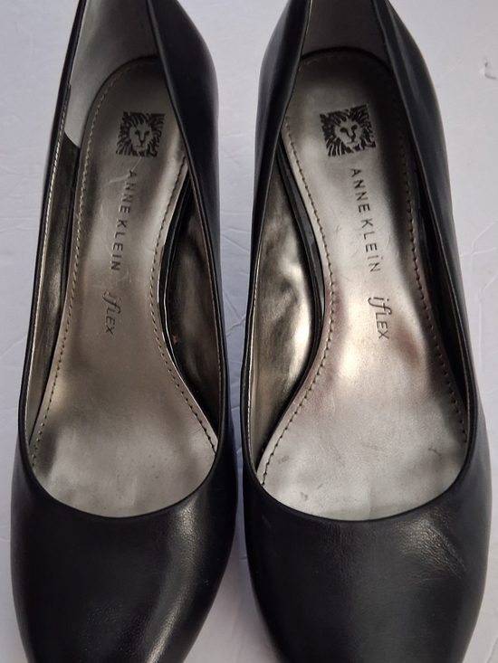 Anne Klein Shoes - Anne Klein Black Leather Women's Pumps